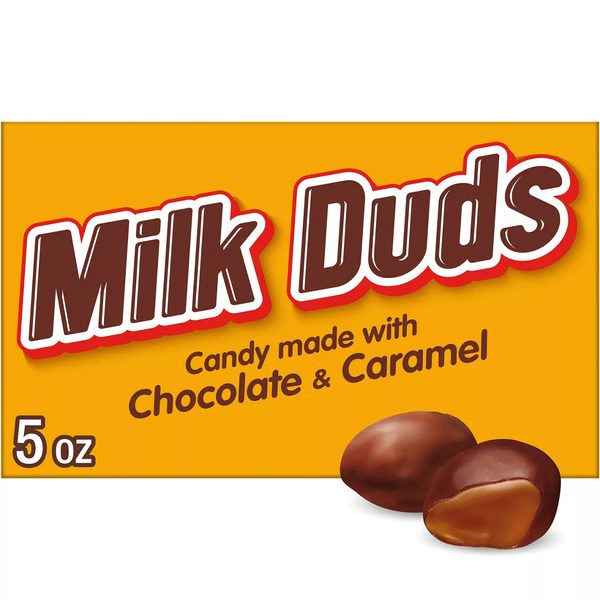MILK DUDS Chocolate and Caramel Candy Movie Theater Box, 5 oz — 70% off during the remodel at Dollar General #10340