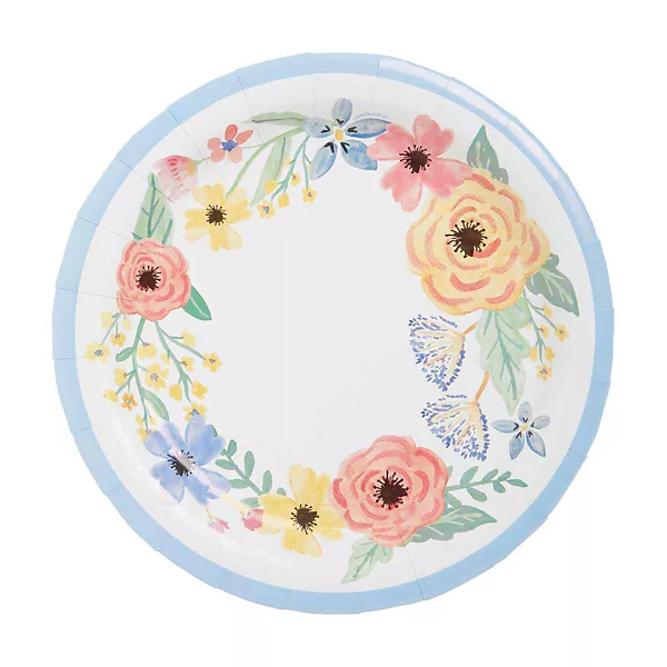 Unique Industries 7" Floral Spring Party Plates, 8 ct — Dollar General penny item