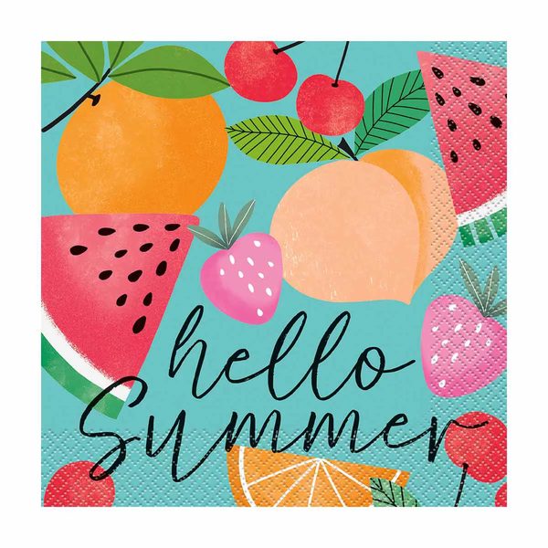 Hello Summer Luncheon Napkins, 16 Count — Dollar General