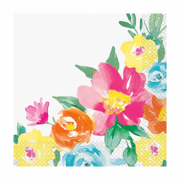 Summer Florals Luncheon Napkins, 16 Count — Dollar General
