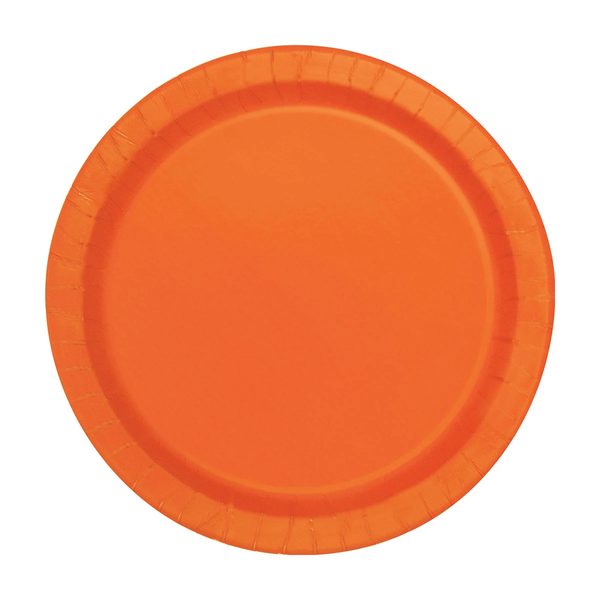 Pumpkin Orange 7" Plates, 16 ct — 70% off during the remodel at Dollar General #3911