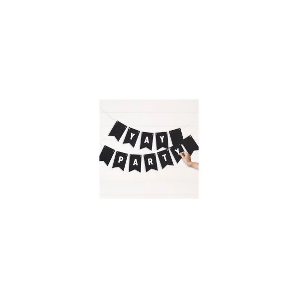 321 Party! 9 ft Diy Black Flag Banner — Dollar General penny item