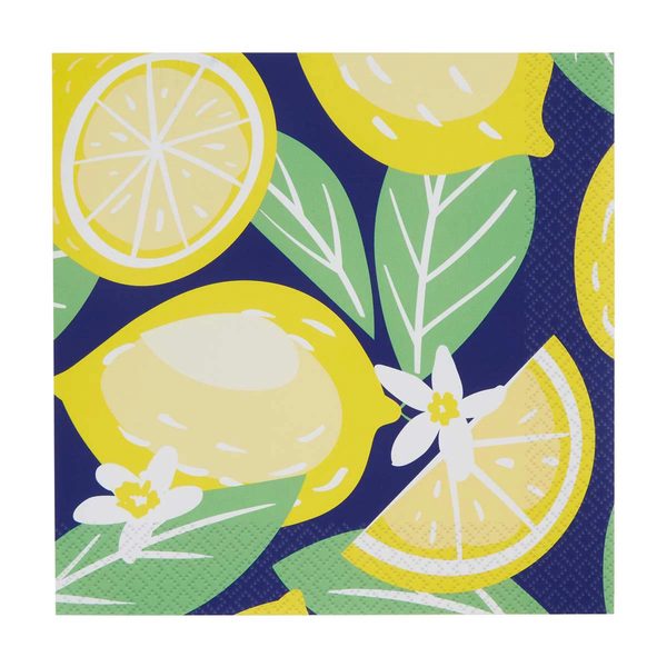 Lemon Zest Luncheon Napkins, 16 Count — Dollar General