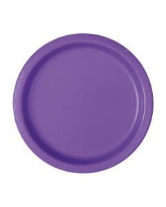 321 Party! 7" Neon Purple Party Plates, 16 ct — 70% off during the remodel at Dollar General #3911