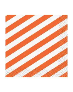 321 Party! Neon Orange Striped Beverage Napkins, 16 ct — 70% off during the remodel at Dollar General #3911