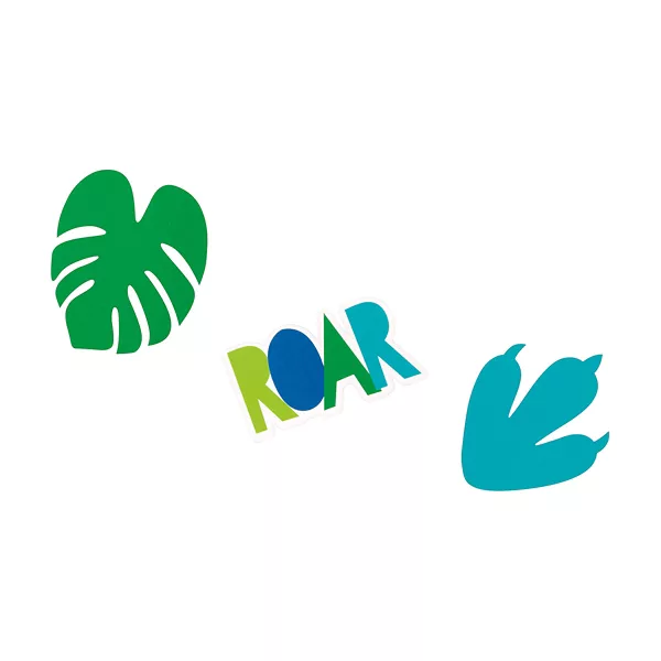 321 Party! Jumbo Blue & Green Dinosaur Paper Confetti — Dollar General penny item