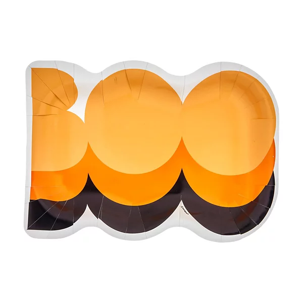 Unique 'Boo' Shape Halloween Plates — Dollar General
