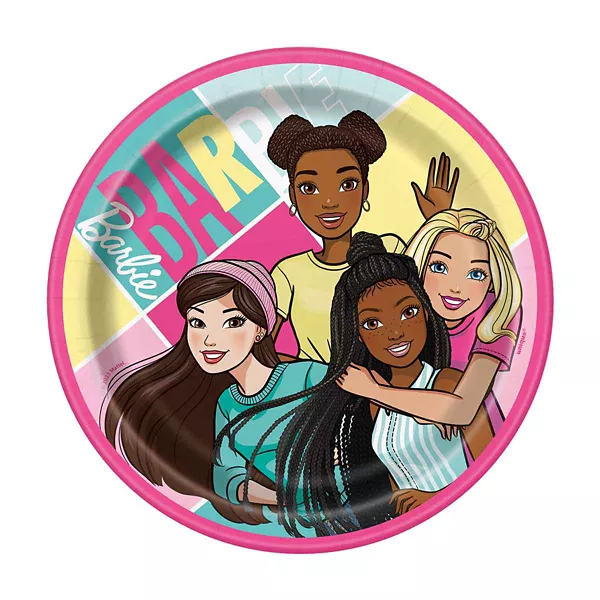 7" Barbie Party Plates, 8 Count — Dollar General penny item