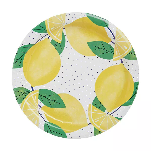 Unique Industries 9" Lovely Lemons Party Plates, 8 ct — Dollar General penny item
