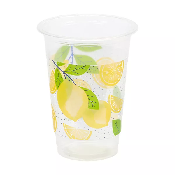 Lovely Lemons Plastic Cups, 8 Count, 16 oz — Dollar General penny item