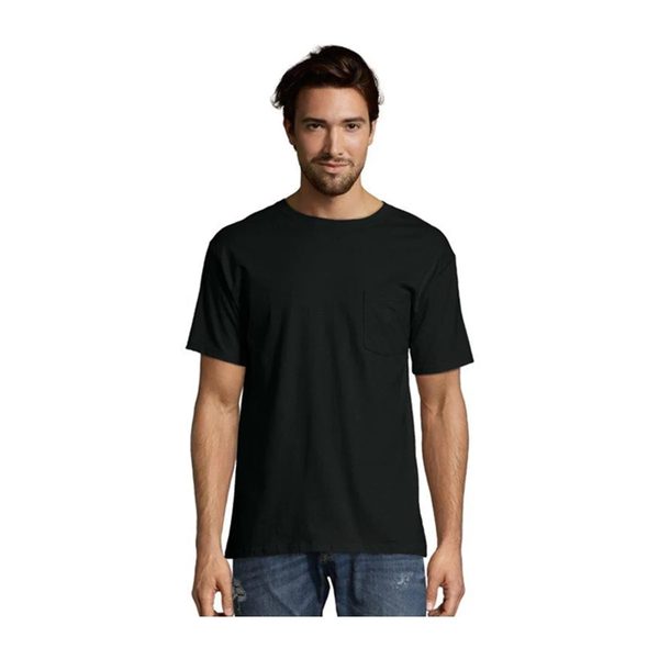 Hanes Men's Short Sleeve Pocket Tee - Black, 2X — 70% off during the remodel at Dollar General #13201