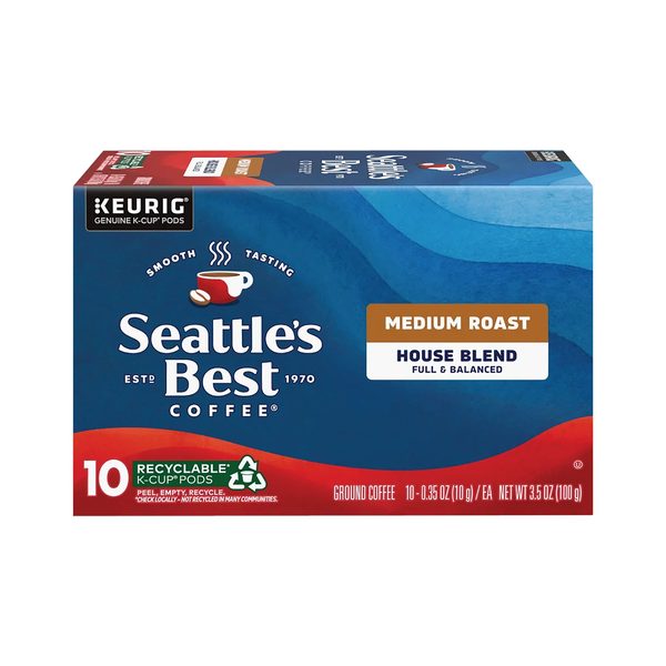 Seattle's Best Coffee House Blend Medium Roast K-Cup Pods, 10 Count — Dollar General penny item