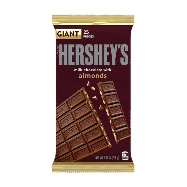 Hershey's Milk Chocolate with Almonds Giant Candy Bar, 7.37 oz — Dollar General penny item