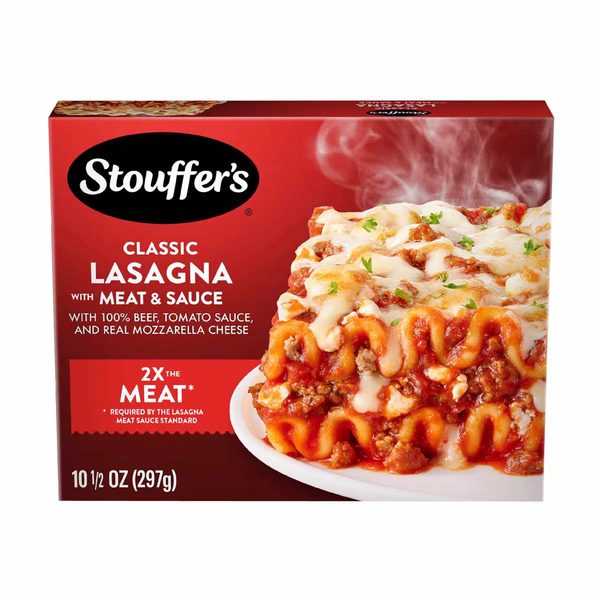 Stouffer's Classic Lasagna with Meat and Sauce, Single Serve, Oven Ready, Frozen Dinners — 70% off during the remodel at Dollar General #13201