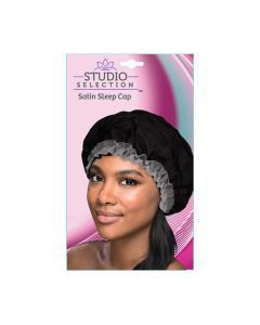 Studio Selection Satin Sleep Cap, Black — 70% off during the remodel at Dollar General #20762