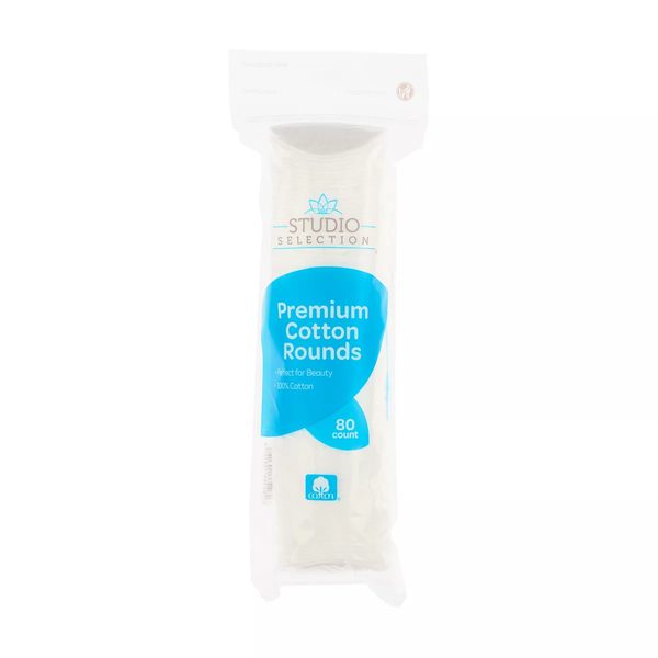 Studio Selection Premium Cotton Rounds, 80 ct — 70% off during the remodel at Dollar General #13201
