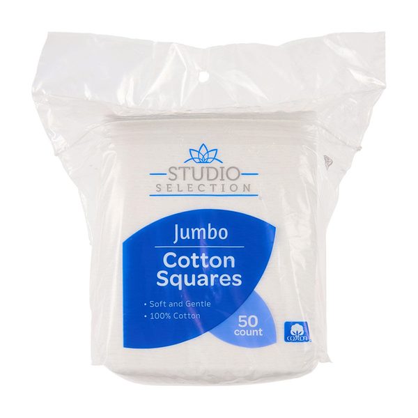 Studio Selection Jumbo Cotton Squares, 50 ct — 70% off during the remodel at Dollar General #6815