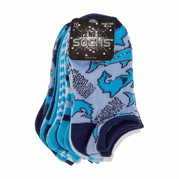 Boys No Show Socks, 10 Pack — Dollar General penny item