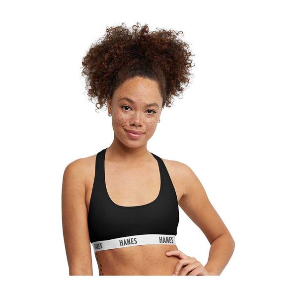 Hanes Women's Black Pullover Bralette, Large, 1 Count — Dollar General (SKU 35606201)