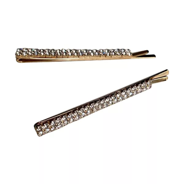 Barrette Silver Rhinestone Set, 2 Pieces — Dollar General penny item