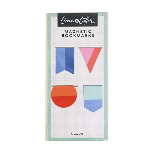 Line & Letter Magnetic Bookmarks - Shapes — 70% off during the remodel at Dollar General #556