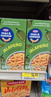 Kraft Mac and Cheese, 1 Box, for Easy Dinner or Dinner Sides, Jalapeño Flavored with Other Natural Flavors, No Artificial Flavors, Preservatives or Dyes, 7.25 oz — Dollar General penny item