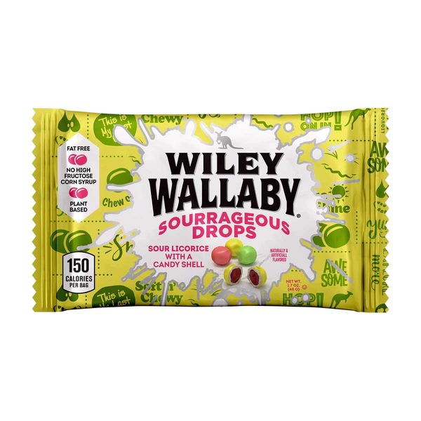 Wiley Wallaby Sourrageous Drops 1.7oz. — 70% off during the remodel at Dollar General #10340