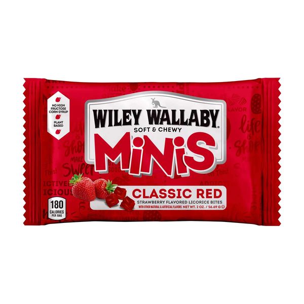 Wiley Wallaby Minis Classic Red 2oz. — 70% off during the remodel at Dollar General #10340