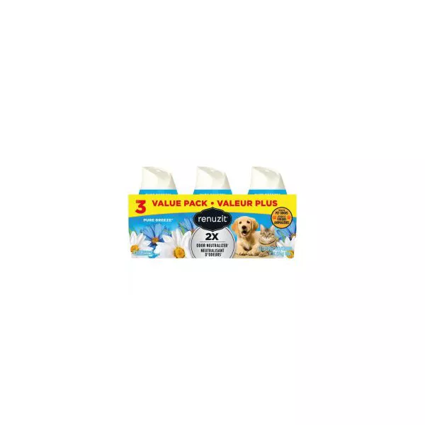 Renuzit Pure Breeze Odor Neutralizer, 3 Count — Dollar General penny item