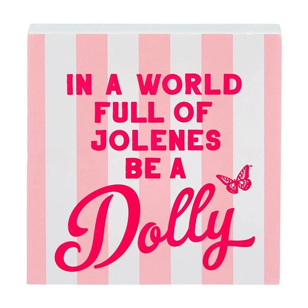 Dolly Parton Summer Square Word Block Décor, 4x4 in, 4 Assorted Designs — Dollar General