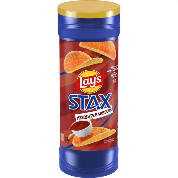Lay's Stax Potato Crisps Mesquite Barbecue Flavored 5 1/2 Oz — 70% off during the remodel at Dollar General #3685