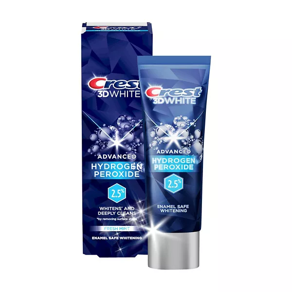Crest 3D White Advanced Hydrogen Peroxide 2.5%, Teeth Whitening Toothpaste, Fresh Mint, 3.0 oz — Dollar General (SKU 37856501)