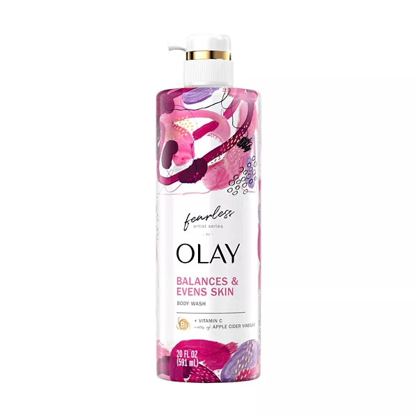 Olay Fearless Artist Series Skin Balancing Body Wash - Notes of Apple Cider Vinegar, 20 fl oz — Dollar General penny item
