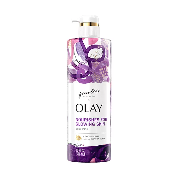 Olay Fearless Artist Series Nourishing Moisture Body Wash - Cocoa Butter & Notes of Manuka Honey, 20 fl oz — Dollar General penny item