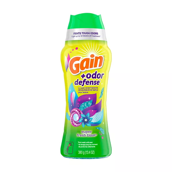 Gain + Odor Defense In-Wash Scent Booster - Super Fresh Blast, 13.4 oz — Dollar General penny item