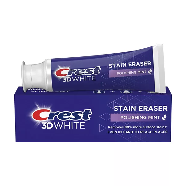 Crest 3D White Stain Eraser Teeth Whitening Toothpaste, Polishing Mint, 2.7 oz — Dollar General penny item