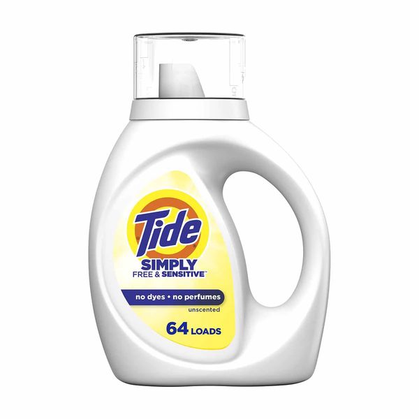 Tide Simply Free & Sensitive Liquid Laundry Detergent, Unscented, 84 fl oz — Dollar General (SKU 37605702)