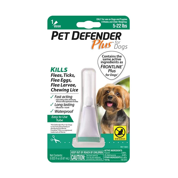 Pet Defender Plus for Dogs, 5-22 lbs, 1 Dose — Dollar General (SKU 31720201)