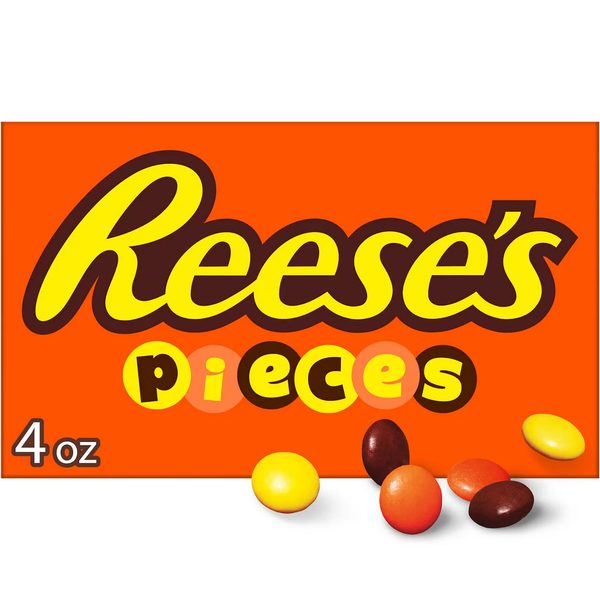 REESE'S PIECES Peanut Butter in a Crunchy Shell, Candy Movie Theater Box, 4 oz — 70% off during the remodel at Dollar General #10340