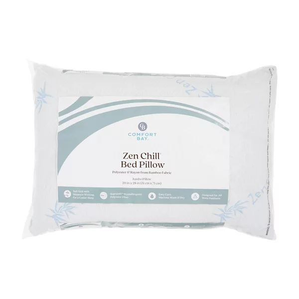Comfort Bay Zen Chill Bed Pillow, 20 x 28 in — Dollar General penny item