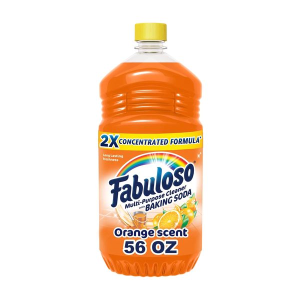 Fabuloso Multi-Purpose Cleaner, 2X Concentrated Formula, Orange with Baking Soda, 56 oz — Dollar General (SKU 33133701)