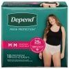 Depend Fit-Flex Women's M Maximum Absorbency Underwear, 18 Count. — Dollar General