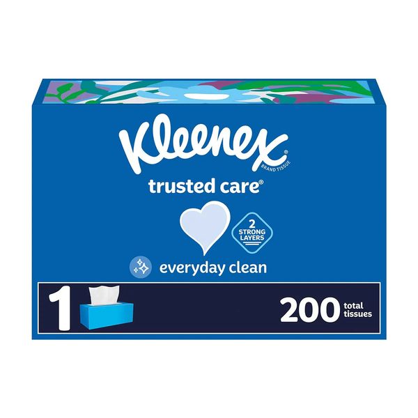 Kleenex Trusted Care Facial Tissues, 2-Ply, 200 ct - 1 box — 70% off during the remodel at Dollar General #17768