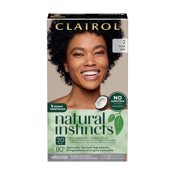 Clairol Natural Instincts Hair Color Kit, 2 Black — Dollar General penny item