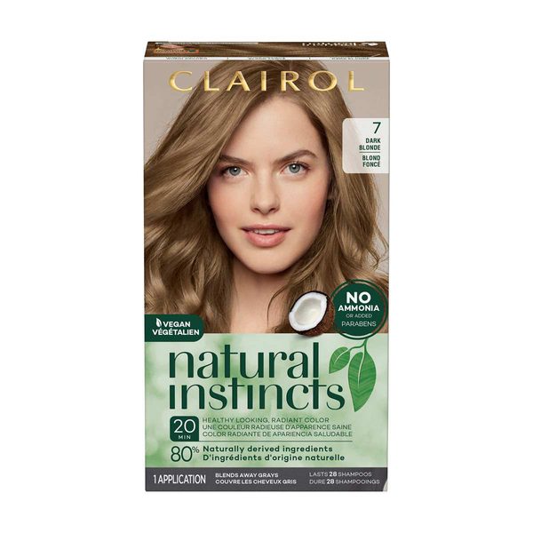 Clairol Natural Instincts Hair Color Kit, 7 Dark Blonde — Dollar General penny item
