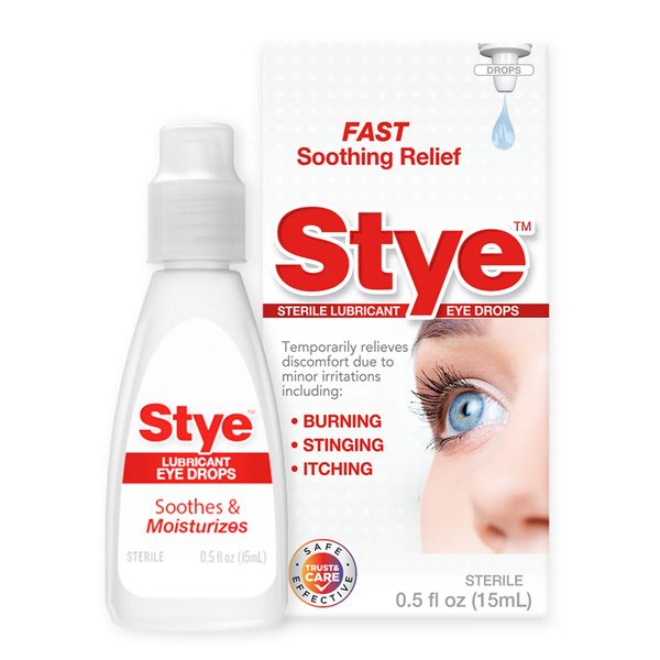 Stye Sterile Lubricant Eye Drops, Fast Soothing Relief, 0.5 oz — Dollar General penny item