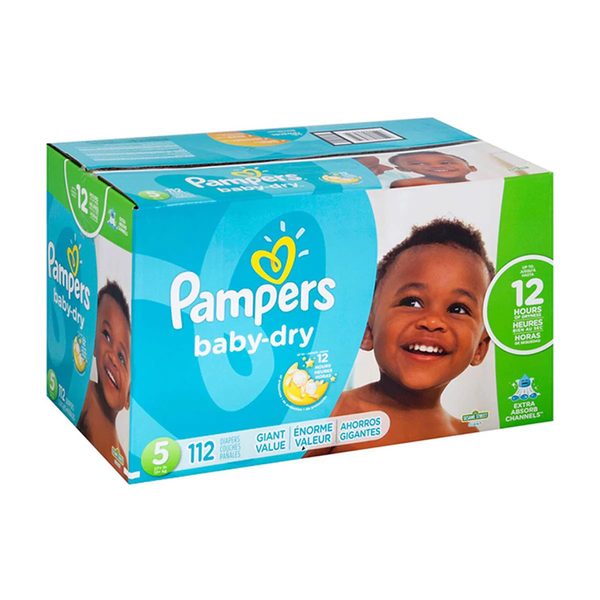 Pampers Baby Dry Diapers, Size 5 - 112 Count — Dollar General (SKU 33014001)