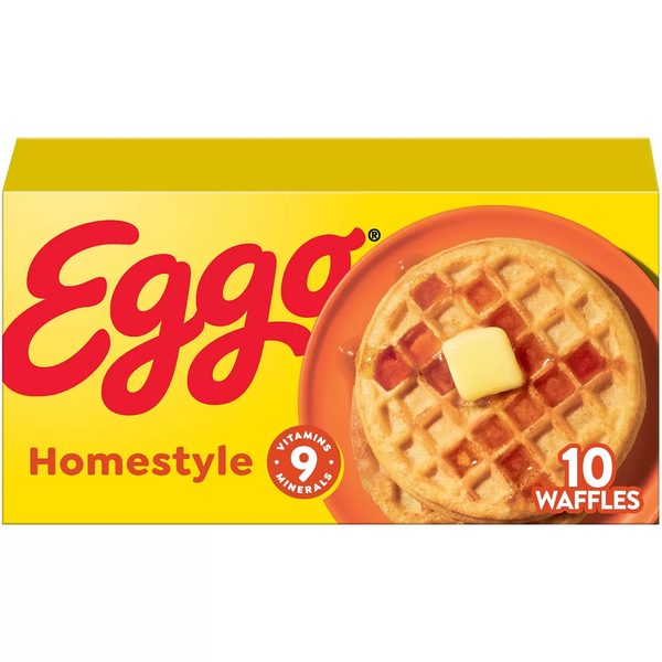 Eggo Homestyle Waffles, Frozen Breakfast, 10 Count — 70% off during the remodel at Dollar General #13201