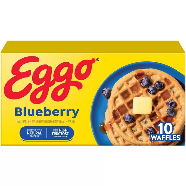 Eggo Blueberry Waffles, Frozen Breakfast, 10 Count — 70% off during the remodel at Dollar General #13201