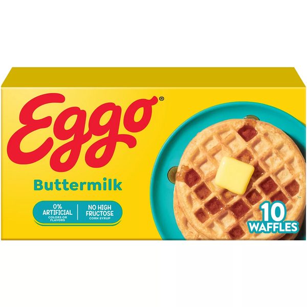 Eggo Buttermilk Waffles, Frozen Breakfast, 10 Count — 70% off during the remodel at Dollar General #7208